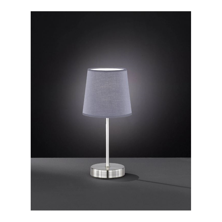 Wofi 8324.01.50.0000 - Namizna svetilka CESENA 1xE14/42W/230V siva