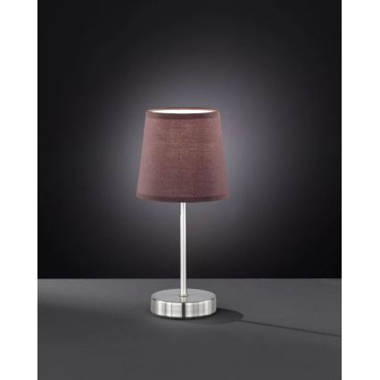 Wofi 8324.01.51.0000 - Namizna svetilka CESENA 1xE14/42W/230V rjava