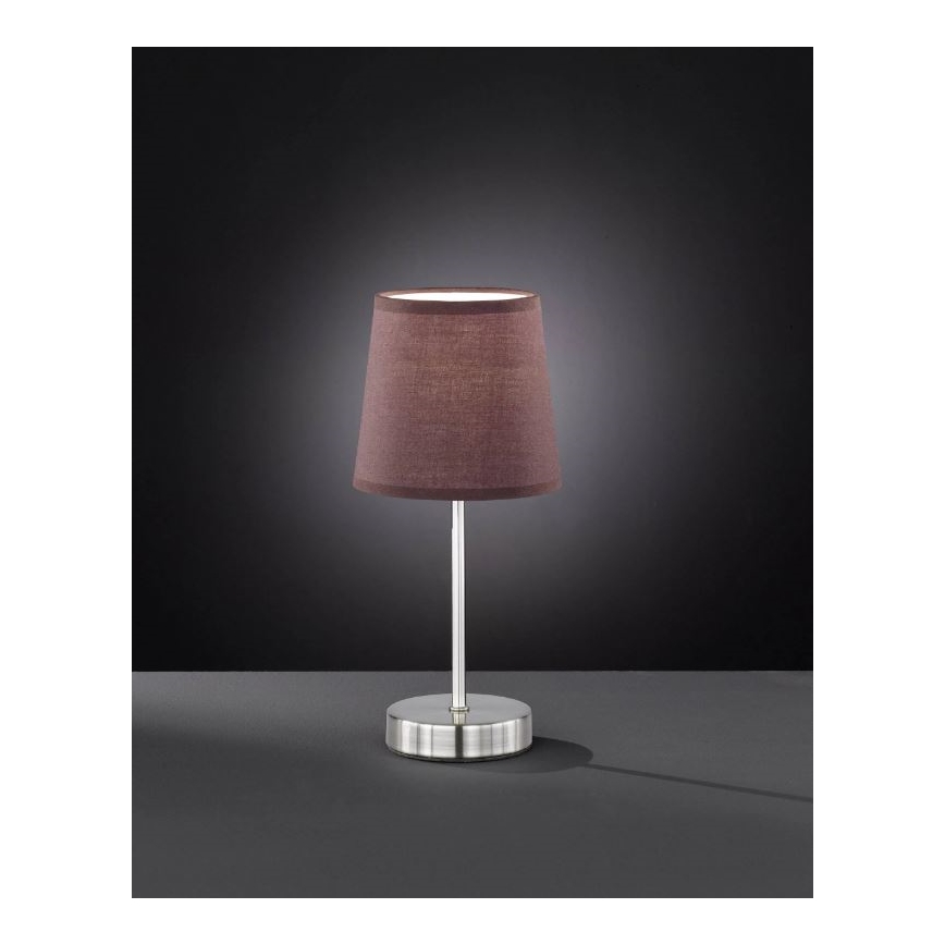 Wofi 8324.01.51.0000 - Namizna svetilka CESENA 1xE14/42W/230V rjava