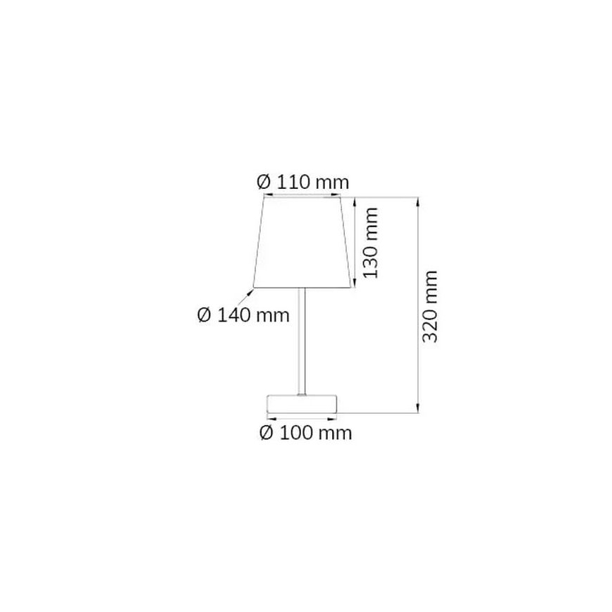 Wofi 832401949000 - Namizna svetilka CESENA 1xE14/42W/230V roza