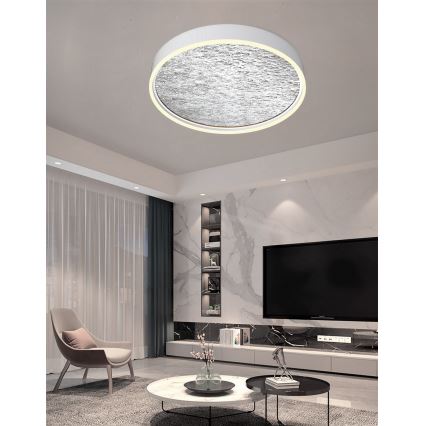 Wofi 9002-103L - LED Zatemnitvena stropna svetilka BORDEAUX LED/60W/230V srebrna