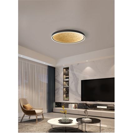 Wofi 9002-104L - LED Zatemnitvena stropna svetilka BORDEAUX LED/60W/230V črna/zlata