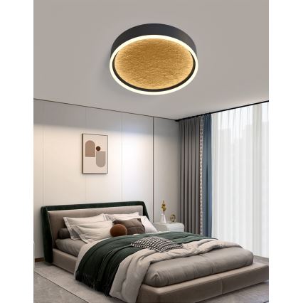 Wofi 9002-104M - LED Zatemnitvena stropna svetilka BORDEAUX LED/37W/230V črna/zlata
