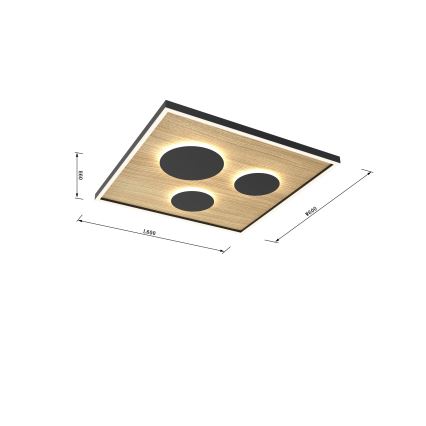 Wofi 9012-306L - LED Zatemnitvena stropna svetilka DIJON LED/40W/230V