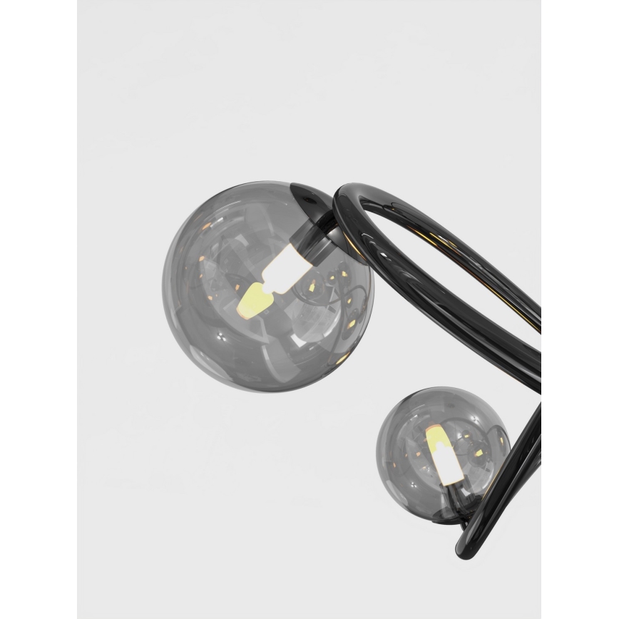 Wofi 9014-1205 - LED Lestenec NANCY 12xG9/3,5W/230V črna/sijajni krom