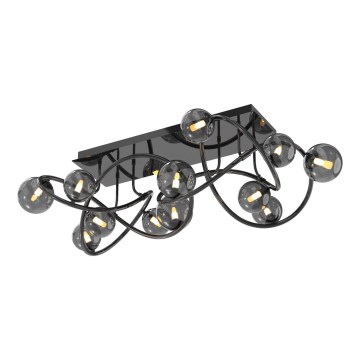 Wofi 9014-1205 - LED Lestenec NANCY 12xG9/3,5W/230V črna/sijajni krom