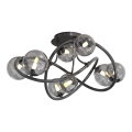 Wofi 9014-805 - LED Lestenec NANCY 8xG9/3,5W/230V črna/sijajni krom