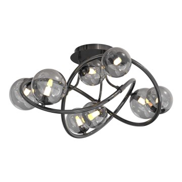 Wofi 9014-805 - LED Lestenec NANCY 8xG9/3,5W/230V črna/sijajni krom
