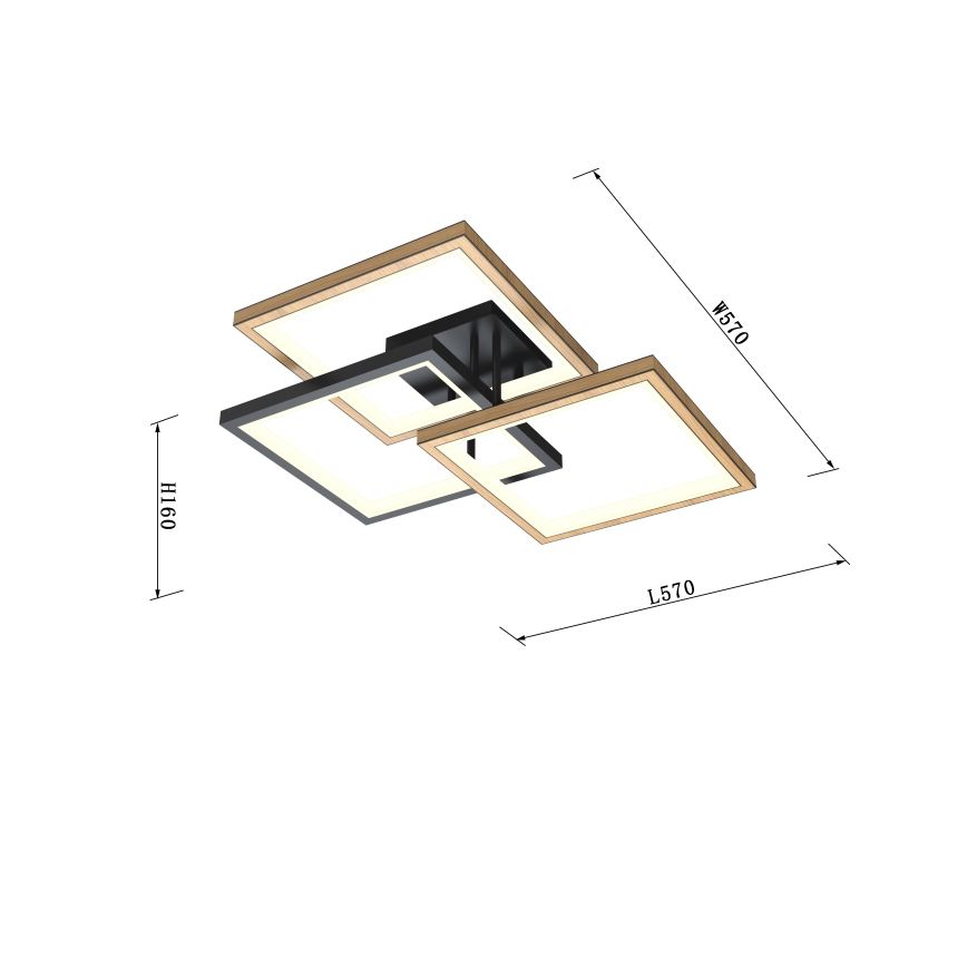 Wofi 9022-306S - LED Zatemnitvena stropna svetilka MATERA LED/40W/230V