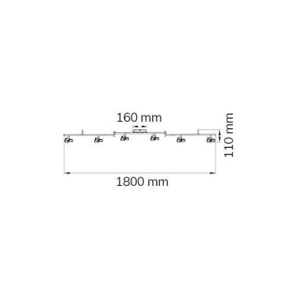 Wofi 9026.06.64.5000 - LED Reflektor ZARA 6xLED/5,2W/230V