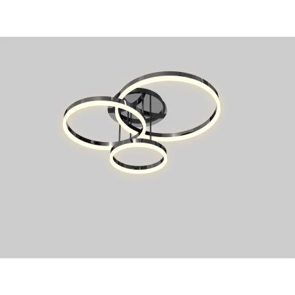 Wofi 9049-405 - LED Zatemnitveni nadgradni lestenec PERPIGNAN LED/51W/230V črna/sijajni krom