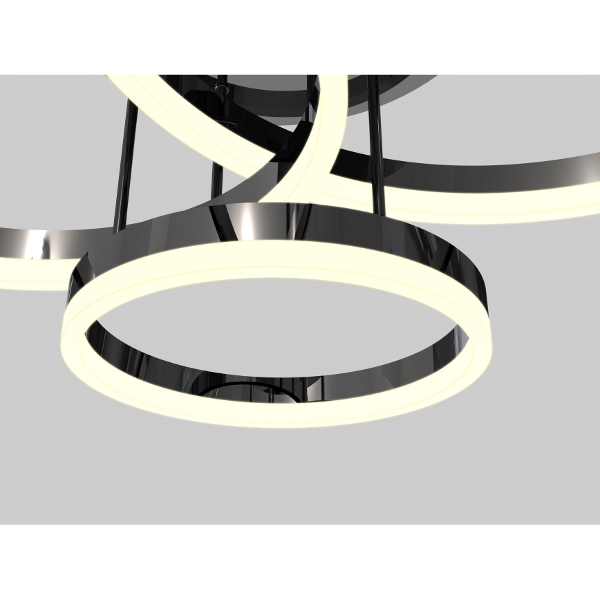 Wofi 9049-405 - LED Zatemnitveni nadgradni lestenec PERPIGNAN LED/51W/230V črna/sijajni krom