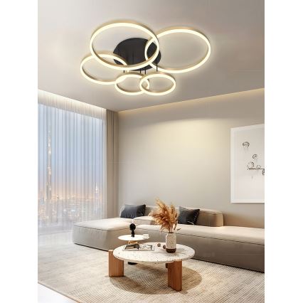 Wofi 9049-601 - LED Zatemnitveni lestenec PERPIGNAN LED/80W/230V zlata