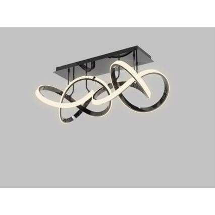 Wofi 9134-205 - LED Zatemnitveni nadgradni lestenec INDIGO LED/64W/230V črna/sijajni krom