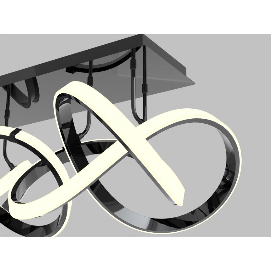 Wofi 9134-205 - LED Zatemnitveni nadgradni lestenec INDIGO LED/64W/230V črna/sijajni krom