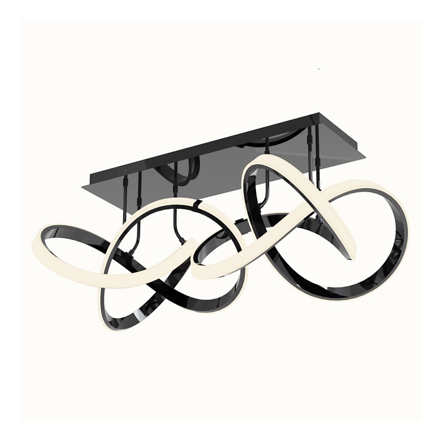 Wofi 9134-205 - LED Zatemnitveni nadgradni lestenec INDIGO LED/64W/230V črna/sijajni krom