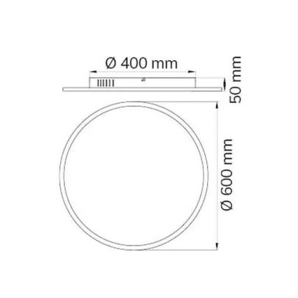 Wofi 9457.01.70.9600 - LED Zatemnitvena stropna svetilka LINOX LED/34W/230V 3000-6000K + Daljinski upravljalnik