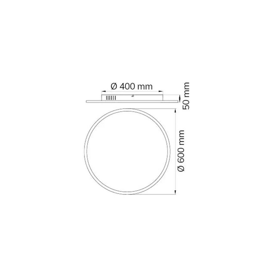 Wofi 9457.01.70.9600 - LED Zatemnitvena stropna svetilka LINOX LED/34W/230V 3000-6000K + Daljinski upravljalnik