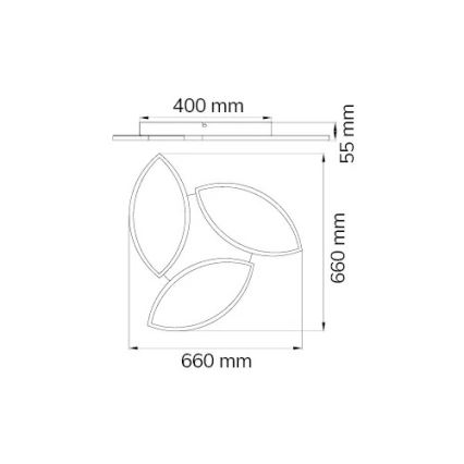 Wofi 9486.03.70.8680 - LED RGBW Zatemnitvena stropna svetilka KIRK LED/22W/230V Wi-Fi + Daljinski upravljalnik