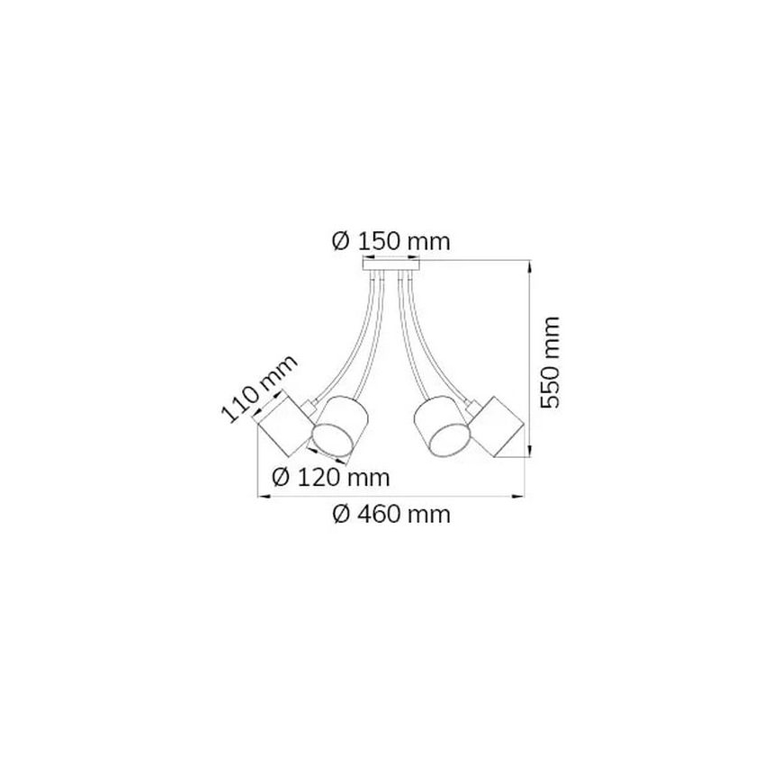 Wofi 9609.06.10.9000 - Lestenec na drogu CHARME 6xE14/40W/230V