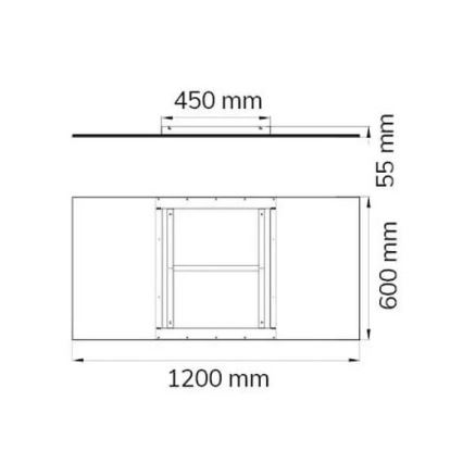 Wofi 9693.01.70.5200 - LED Zatemnitvena stropna svetilka LIV LED/44W/230V 2800-5500K + Daljinski upravljalnik