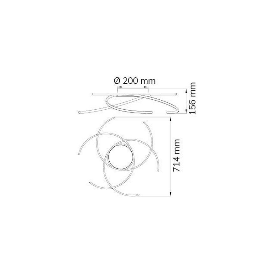 Wofi - LED Stropna svetilka JULS LED/24W/230V