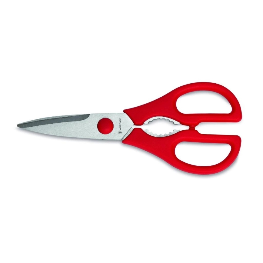 Wüsthof - 8-delni komplet kuhinjskih nožev GOURMET v stojalu z brusilnikom in desko za rezanje