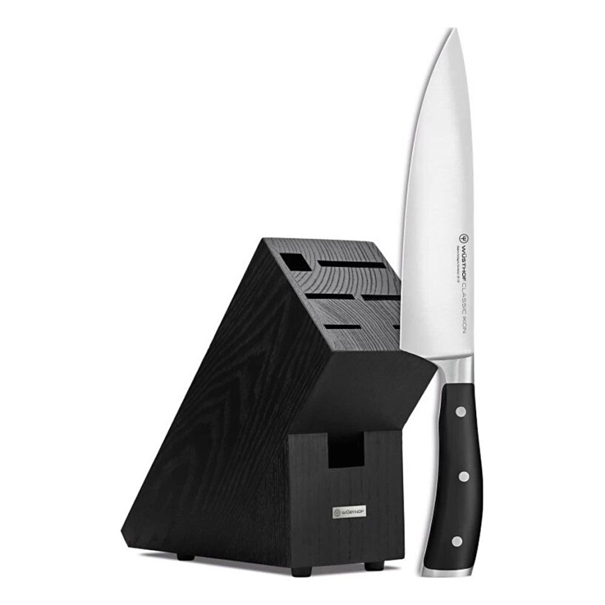 Wüsthof - Kuhinjski nož CLASSIC IKON 20 cm in a stand bukev/črna