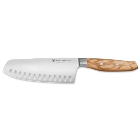 Wüsthof - Kuhinjski nož santoku AMICI 17 cm olivni les