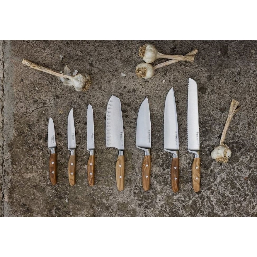 Wüsthof - Kuhinjski nož santoku AMICI 17 cm olivni les