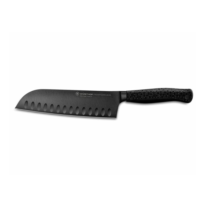 Wüsthof - Kuhinjski nož santoku PERFORMER 17 cm črna