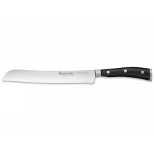 Wüsthof - Kuhinjski nož za kruh CLASSIC IKON 20 cm črna