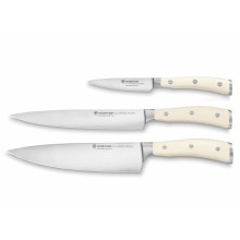 Wüsthof - Set kuhinjskih nožev CLASSIC IKON 3 kom. kremna