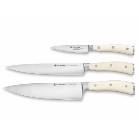 Wüsthof - Set kuhinjskih nožev CLASSIC IKON 3 kom. kremna
