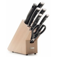 Wüsthof - Set kuhinjskih nožev v stojalu CLASSIC IKON 8 kom. bukev