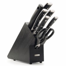 Wüsthof - Set kuhinjskih nožev v stojalu CLASSIC IKON 8 kom. črna