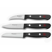 Wüsthof - Set kuhinjskih nožev za zelenjavo GOURMET 3 kom. črna