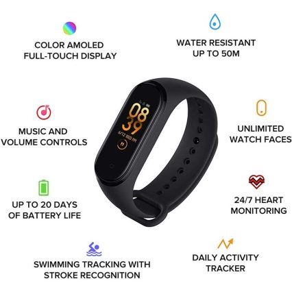 Xiaomi - Fitnes zapestnica Mi Band 6 Bluetooth 5 ATM