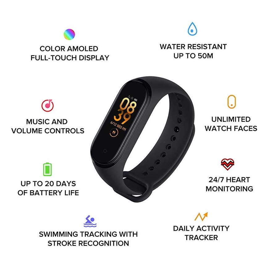 Xiaomi - Fitnes zapestnica Mi Band 6 Bluetooth 5 ATM