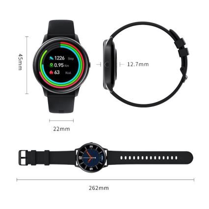 Xiaomi - Pametna ura IMILAB Bluetooth KW66 IP68 črna