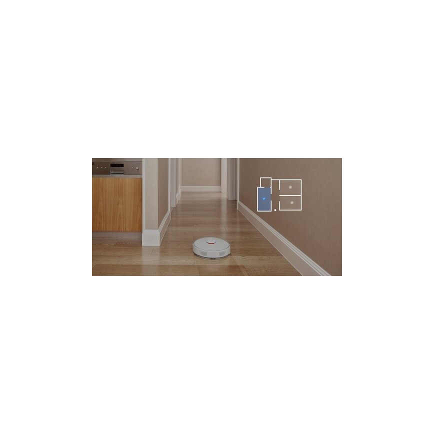 Xiaomi - Pametni robotski sesalnik ROBOROCK S6 Pure 58W Wi-Fi bel