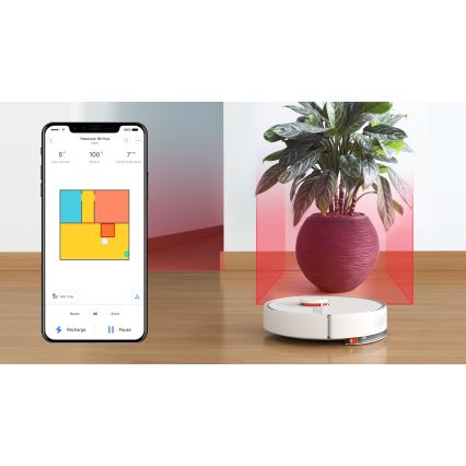 Xiaomi - Pametni robotski sesalnik ROBOROCK S6 Pure 58W Wi-Fi bel
