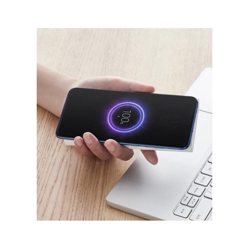 Xiaomi - Power Bank z brezžičnim polnjenjem 10000 mAh bel