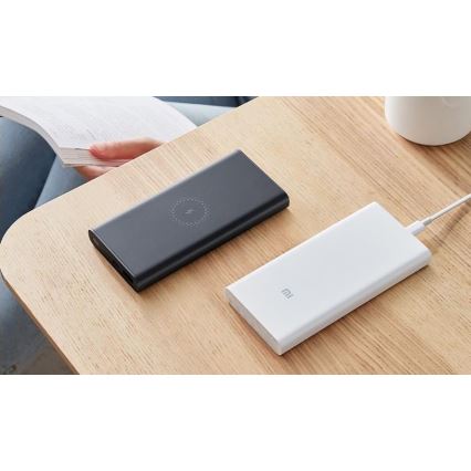 Xiaomi - Power Bank z brezžičnim polnjenjem 10000 mAh bel