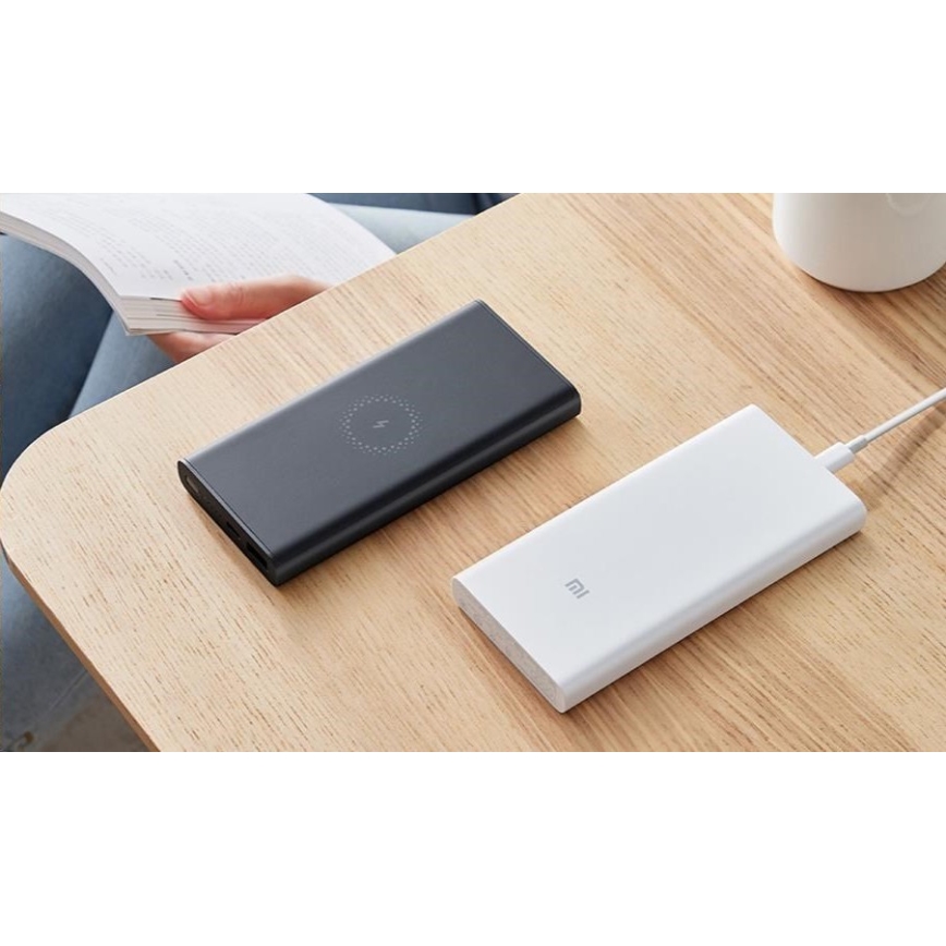 Xiaomi - Power Bank z brezžičnim polnjenjem 10000 mAh bel