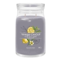 Yankee Candle - Dišeča sveča BLACK TEA & LEMON velika 567g 60-90 ur