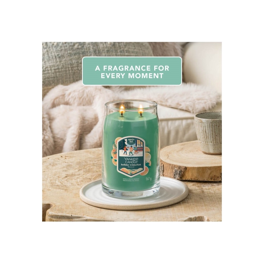 Yankee Candle - Dišeča sveča HOLIDAY WINTERFEST velika 567g 60-90 ur.