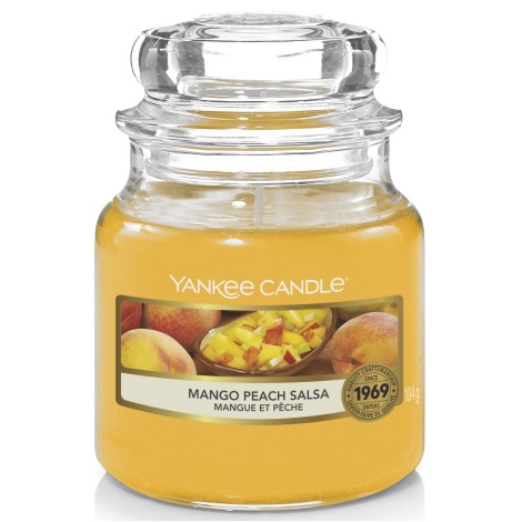 Yankee Candle - Dišeča sveča MANGO PEACH SALSA small 104g 20-30 ur