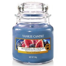 Yankee Candle - Dišeča sveča MULBERRY & FIG DELIGHT small 104g 20-30 ur