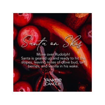 Yankee Candle - Dišeča sveča SANTA ON SKIS velika 567 g 60-90 ur.